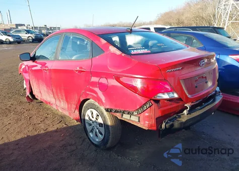 2016 Hyundai Accent Se z USA, uszkodzony, nr VIN KMHCT4AE9GU077437